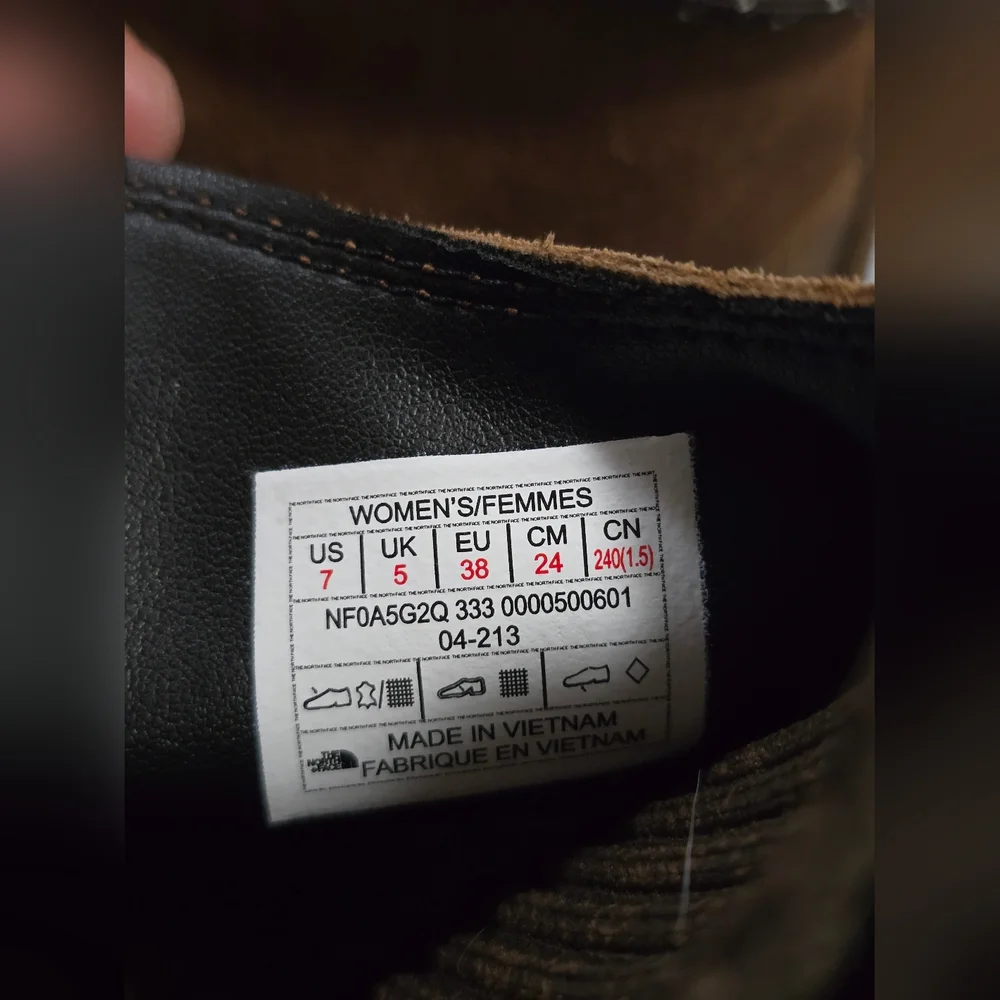 For Women The North Face Brown Lace Up Boots for Outdoor Adventures - Picture 14 of 15